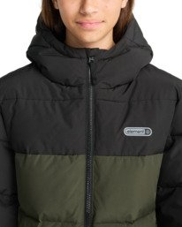 5 Classic Hooded Puffer Y - Steppjacke mit Kapuze für Jungen 8-16 Braun ELBJK00139 Element