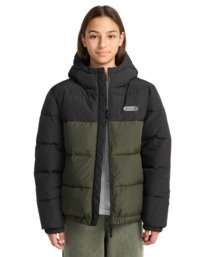 6 Classic Hooded Puffer Y - Steppjacke mit Kapuze für Jungen 8-16 Braun ELBJK00139 Element