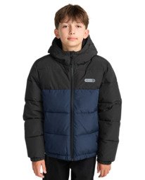 3 Classic Hooded Puffer Y - Steppjacke mit Kapuze für Jungen 8-16 Blau ELBJK00139 Element