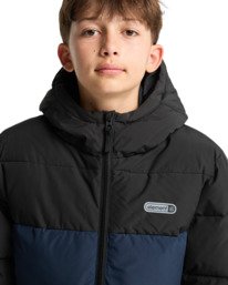 5 Classic Hooded Puffer Y - Steppjacke mit Kapuze für Jungen 8-16 Blau ELBJK00139 Element