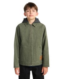 3 ChoreY - Canvas Jacket for Boys 8-16 Brown ELBJK00141 Element