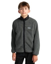 3 Classic Sherpa Y - Fleece Jacket for Boys 8-16 Black ELBJK00143 Element