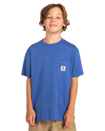 2 Basic - Pocket T-Shirt for Boys 8-16 Blue ELBKT00112 Element