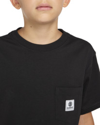 4 Basic - T-shirt avec poche pour Garçon 8-16 ans Bleu ELBKT00112 Element