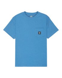 0 Icon Label Pocket Y - Short Sleeve T-Shirt for Boys 8-16 Blue ELBKT00117 Element