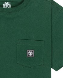 2 Icon Label Pocket Y - T-Shirt à manches courtes pour Garçon 8-16 ans Vert ELBKT00117 Element