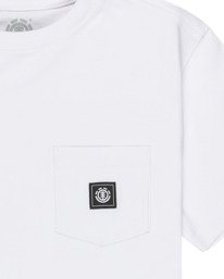 2 Icon Label Pocket Y - T-Shirt à manches courtes pour Garçon 8-16 ans Blanc ELBKT00117 Element