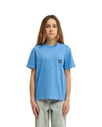 2 Icon Label Pocket Y - Short Sleeve T-Shirt for Boys 8-16 Blue ELBKT00117 Element