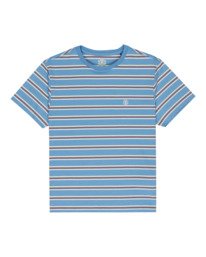 0 Icon Embroidery - Short Sleeve T-Shirt for Boys 8-16 Blue ELBKT00119 Element