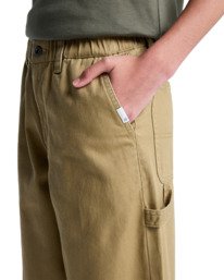 5 Big Carpenter Twill Y - Pantalon baggy pour Garçon 8-16 ans Marron ELBNP00123 Element