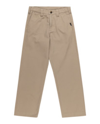 0 Howland Work - Pantalón chino para Chicos 8 - 16 años Beige ELBNP00124 Element