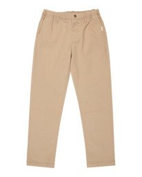 0 Regular Comfort - Pantalon chino pour Garçon 8-16 ans Beige ELBNP00133 Element