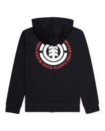 1 Seal - Felpa con cappuccio e zip da Ragazzo 8-16 Blue ELBSF00108 Element