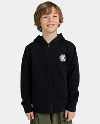 2 Seal - Felpa con cappuccio e zip da Ragazzo 8-16 Blue ELBSF00108 Element