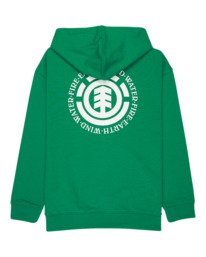 1 Seal BP - Felpa con cerniera integrale e cappuccio da Ragazzo 8-16 Green ELBSF00184 Element