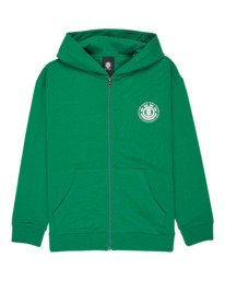 0 Seal BP - Felpa con cerniera integrale e cappuccio da Ragazzo 8-16 Green ELBSF00184 Element