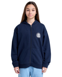 3 Seal BP - Full Zip Hoodie for Boys 8 - 16 Blue ELBSF00184 Element