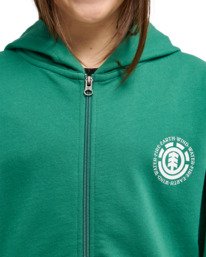 3 Seal BP - Felpa con cerniera integrale e cappuccio da Ragazzo 8-16 Green ELBSF00184 Element