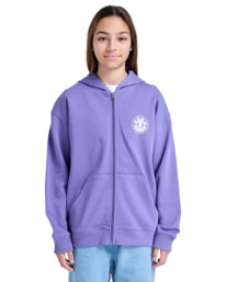 3 Seal BP - Full Zip Hoodie for Boys 8 - 16 Purple ELBSF00184 Element