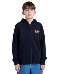 3 Timber Cross Cut - Full Zip Hoodie for Boys 8 - 16 Blue ELBSF00192 Element