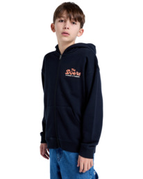 4 Timber Cross Cut - Full Zip Hoodie for Boys 8 - 16 Blue ELBSF00192 Element