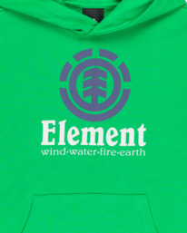 2 Vertical - Pullover Hoodie for Boys 8 - 16 Green ELBSF00195 Element