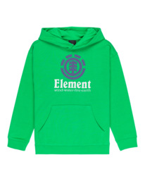 0 Vertical - Pullover Hoodie for Boys 8 - 16 Green ELBSF00195 Element