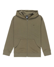 0 Aligator Y - Felpa con cappuccio e zip da Ragazzo 8-16 Green ELBSF00203 Element