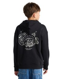 9 Aligator Y - Pull zippé à capuche pour Garçon 8-16 ans Bleu ELBSF00203 Element