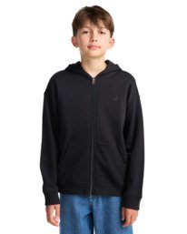 3 Aligator Y - Pull zippé à capuche pour Garçon 8-16 ans Bleu ELBSF00203 Element