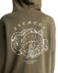 4 Aligator Y - Felpa con cappuccio e zip da Ragazzo 8-16 Green ELBSF00203 Element