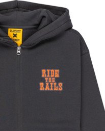 2 Timber Guard Dogs Y - Sweatshirt com capuz e fecho para rapazes 8-16 Preto ELBSF00208 Element