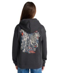 8 Timber Guard Dogs Y - Sweatshirt com capuz e fecho para rapazes 8-16 Preto ELBSF00208 Element