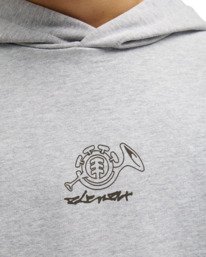 4 Horn - Sweat &agrave; capuche pour Gar&ccedil;on 8-16 ans Gris ELBSF00224 Element