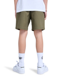 7 Chillin Classic 15.7" - Elastic Waist Walkshorts for Boys 8 - 16 Green ELBWS00117 Element