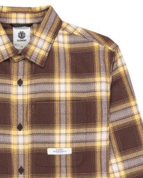 2 All Season 1Pkt Y - Camisa de manga larga para chicos 8-16 Marron ELBWT00113 Element