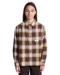 3 All Season 1Pkt Y - Camisa de manga larga para chicos 8-16 Marron ELBWT00113 Element