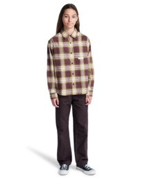 7 All Season 1Pkt Y - Camisa de manga larga para chicos 8-16 Marron ELBWT00113 Element