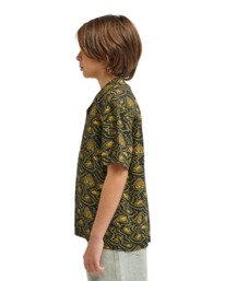 1 Timber Printed - Overhemd met Korte Mouwen voor Jongens 8-16 Green ELBWT00117 Element