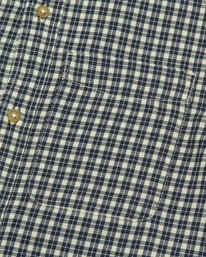 3 Button Down Regular Flannel Blau ELBWT00118 Element