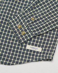 4 Button Down Regular Flannel Blau ELBWT00118 Element