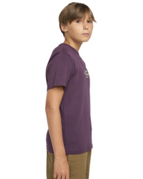 3 Skateboard Co - Short Sleeves T-shirt for Boys 8 - 16 Purple ELBZT00200 Element