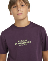 4 Skateboard Co - T-shirt met Korte mouw voor Jongens 8-16 Purple ELBZT00200 Element