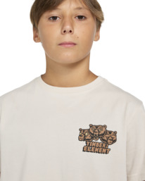 4 Bear With Me - Short Sleeves T-shirt for Boys 8 - 16 Beige ELBZT00208 Element