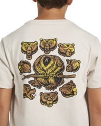 5 Bear With Me - T-shirt met Korte mouw voor Jongens 8-16 Beige ELBZT00208 Element