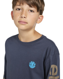 4 Peaks Box - Camiseta de manga larga para Chicos 8 - 16 años Azul ELBZT00211 Element