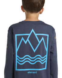 5 Peaks Box - Long Sleeves T-shirt for Boys 8 - 16 Blue ELBZT00211 Element