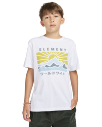 2 Kyoto - Camiseta de manga corta para Chicos 8 - 16 años Blanco ELBZT00212 Element