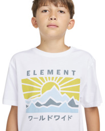 4 Kyoto - T-shirt met Korte mouw voor Jongens 8-16 White ELBZT00212 Element