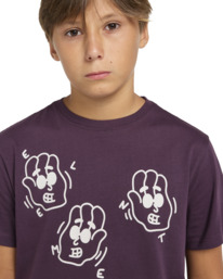 4 Say Hi - T-shirt met Korte mouw voor Jongens 8-16 Purple ELBZT00220 Element